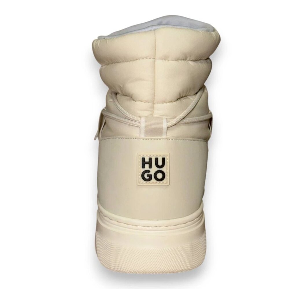 Hugo Urian Men's White Textile Boots Us 9 (Uk 8 Eu 42) Msrp $230 View 3